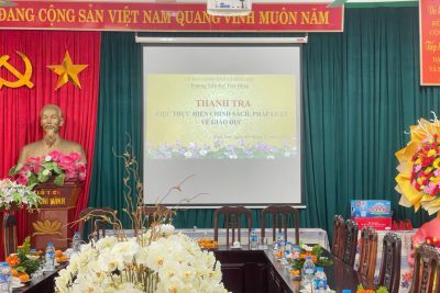 Công tác chuẩn bị Thanh tra của nhà trường.